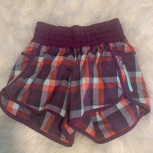Plaid Lululemon shorts